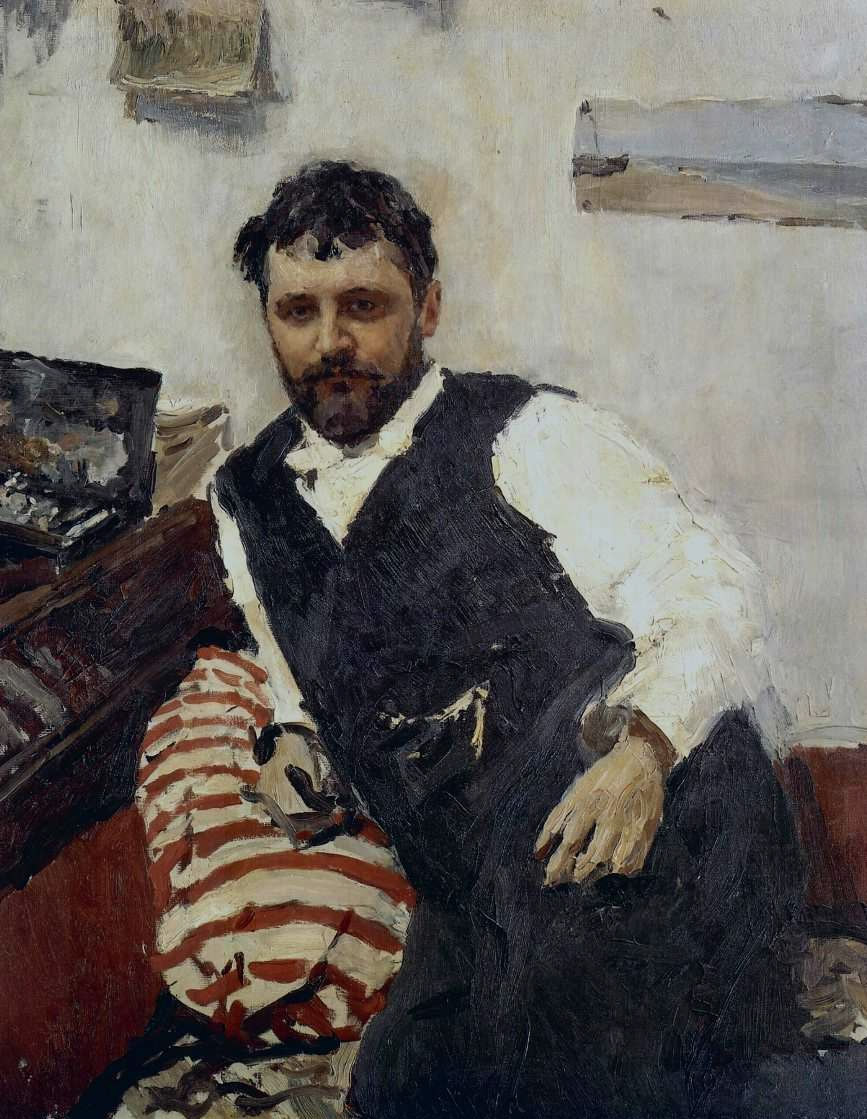 Портрет Коровина. В. Серов, 1891. Масло