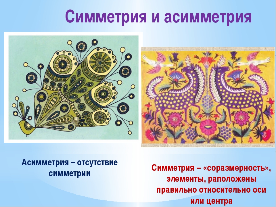 Симметричная композиция рисунок