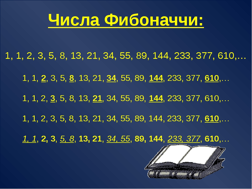 Последовательность 1 2 3 4 5. Фибоначчи последовательность чисел. Первые числа Фибоначчи. Числовой ряд Фибоначчи таблица. Последовательность чисел Фибоначчи таблица.