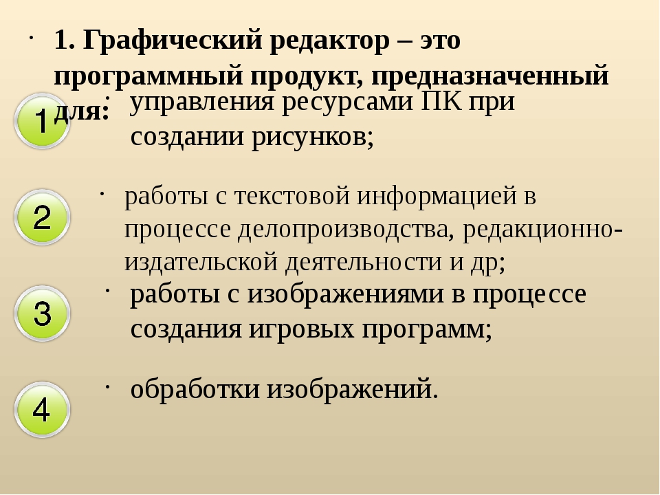 Специальные программы предназначенные для обработки изображений на компьютере