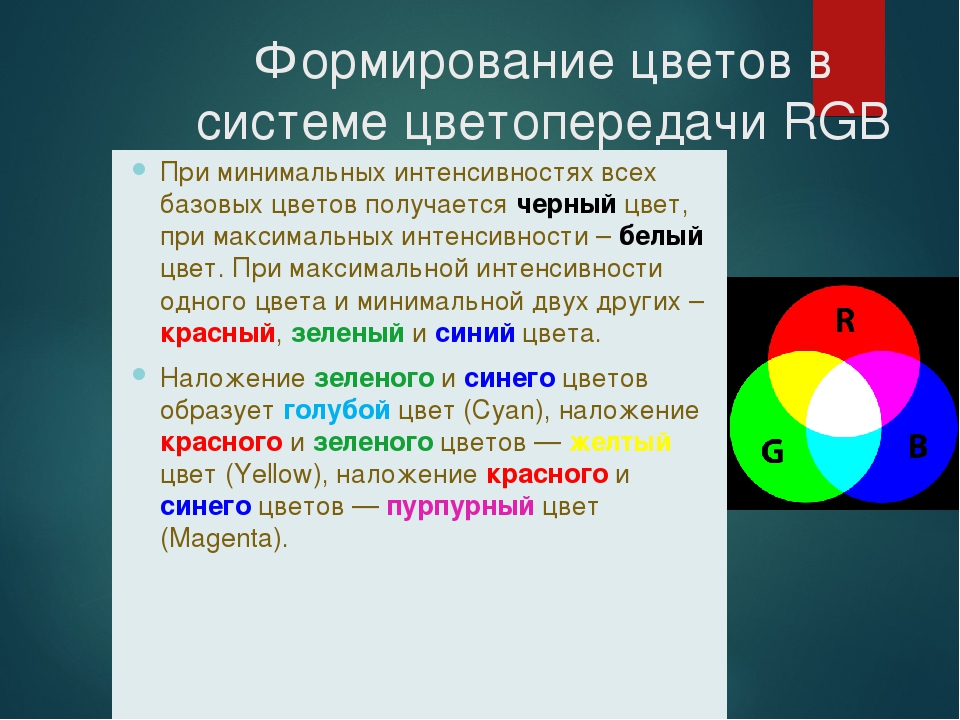 Система цвета. Система цветопередачи RGB. Формирование цветов в системе цветопередачи. Палитра цветов в системе цветопередачи RGB. Палитра цветов в системе цветопередачи HSB.