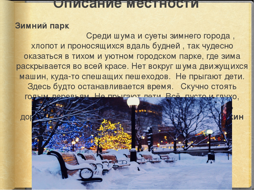 Характеристика зимних. Зима в городе описание. Описание зимнего города. Сочинение зима в городе. Описание зимнего парка.