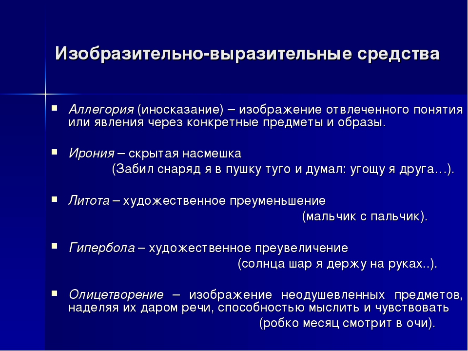 Средство художественного изображения основанное на иносказательном изображении предмета явления с