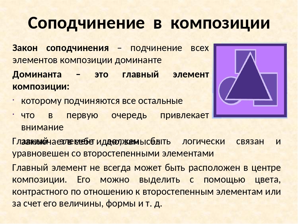 Законы композиции в рисунке