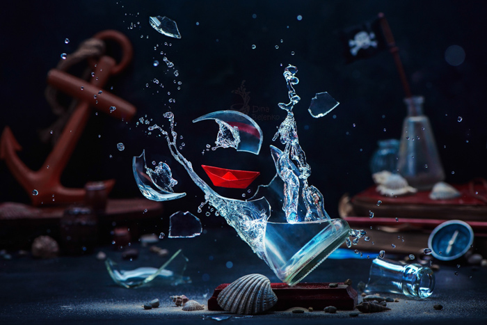 A magical still life composition highlighting use of contrasting colors in photography