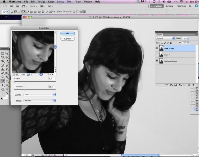 размытие фотографии фотошопе