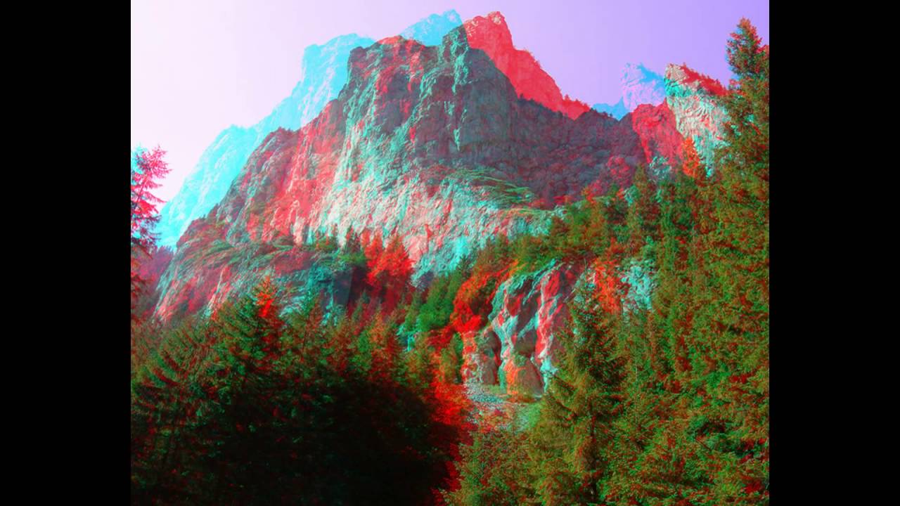 3д эффект. 3д эффект анаглиф. Anaglyph 3d анаглиф 3d. Природа анаглиф. Картина для красно синих очков.