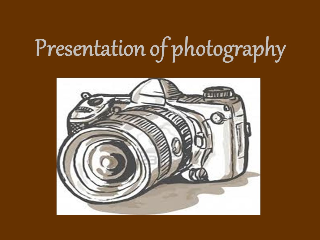 Presentation of photography