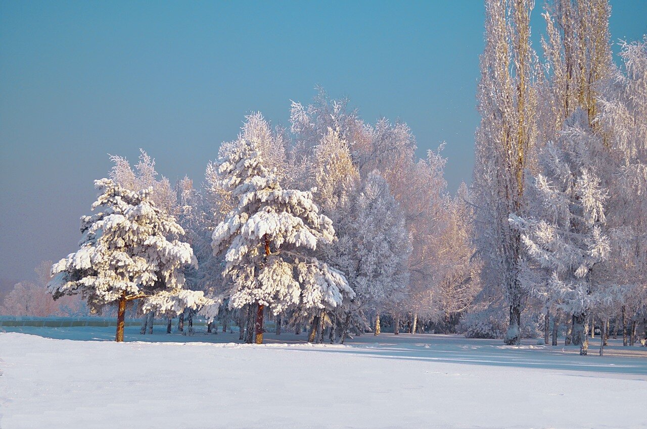 Зима в Усть-Каменогорске