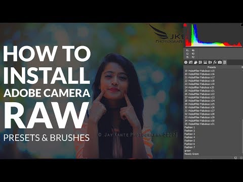 How to Install Camera RAW Presets In Photoshop cc & CS6 and Windows 7 & 10