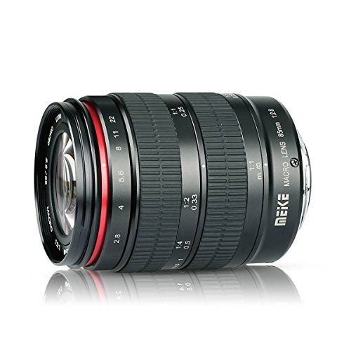 MEKE 85mm F2.8 Macro Medium Telephoto 1.5:1 Ratio Manual Focus Fixed Lens for Nikon F...