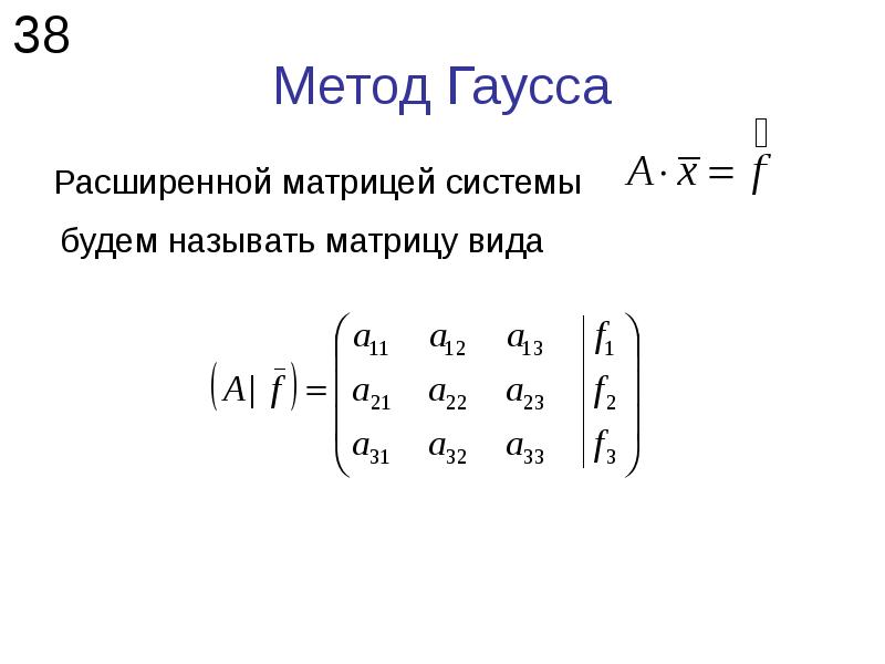 Метод гаусса практическая