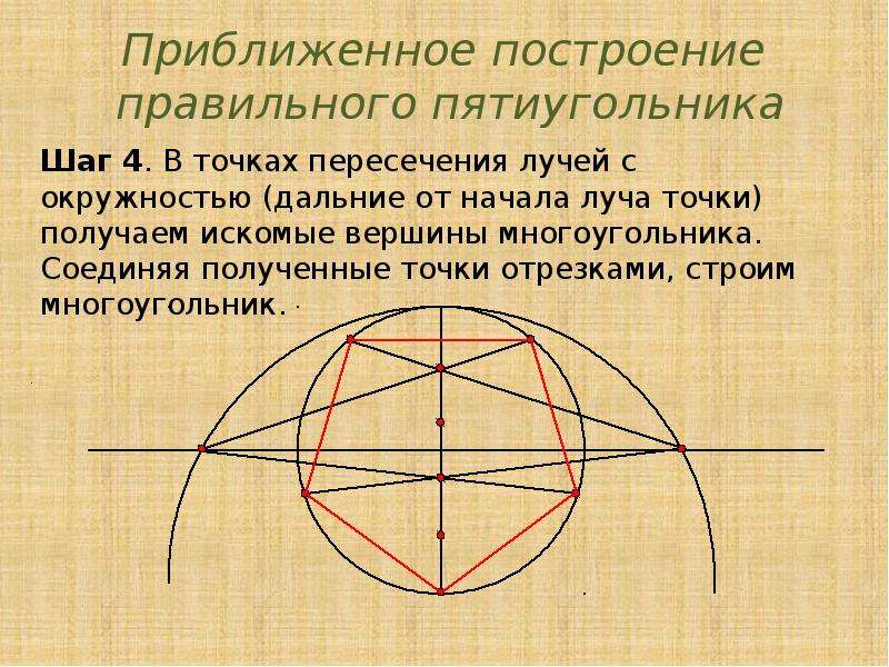 Построить с помощью циркуля