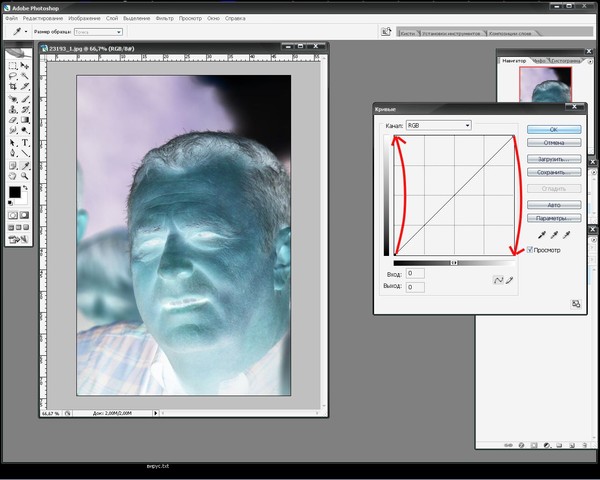Как перевести в кривые в фотошопе изображение