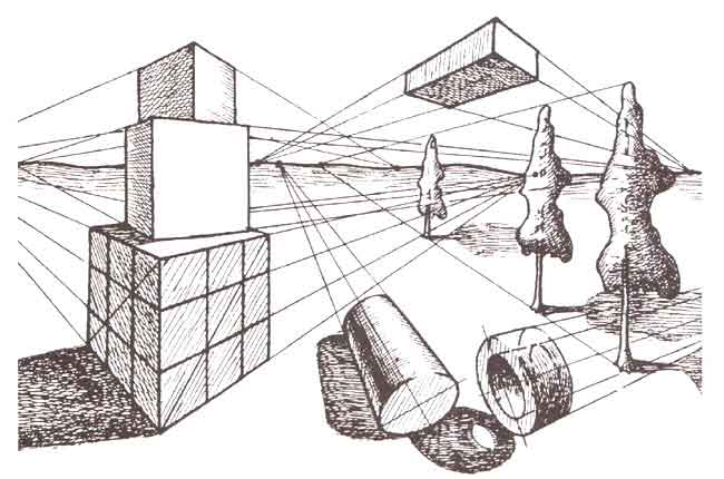 Рисунок в линиях и без тени 5