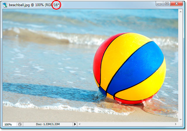 The 8-bit version of the beachball photo