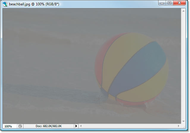 The 8-bit version of the image after adjusting Levels.