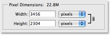 Pixel Dimensions