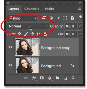The Blend Mode option is no longer grayed out in the Layers panel in Photoshop