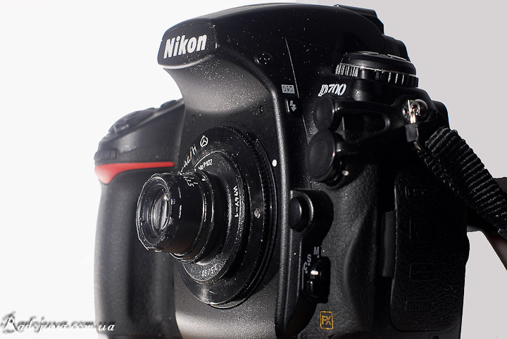 Индустар-69У-1 вид на современной камере