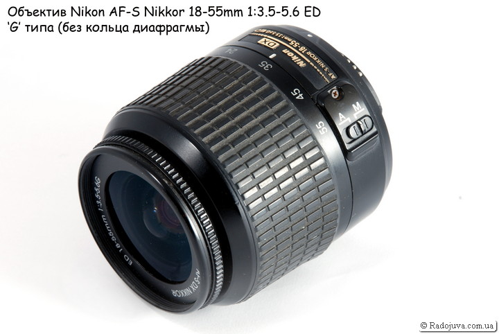 Обычный простой китовый объектив G-типа для камер Nikon DX