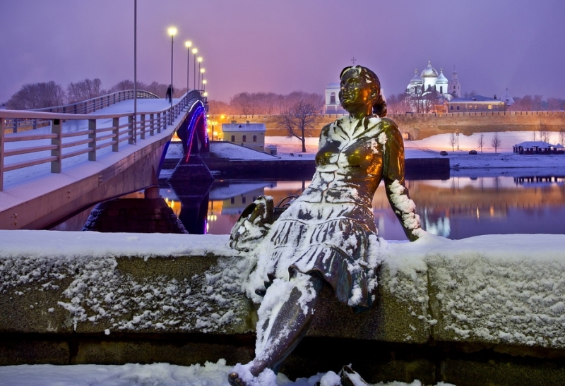 Великий Новгород Кремль зима