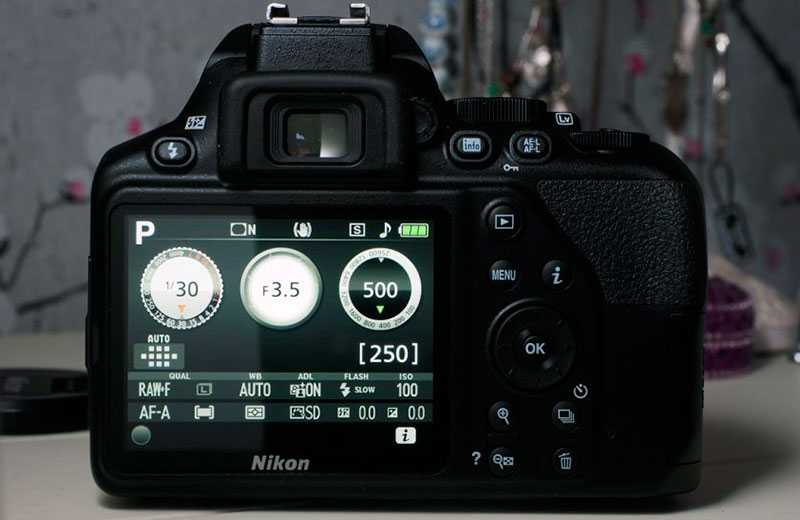 Nikon D3500 экран