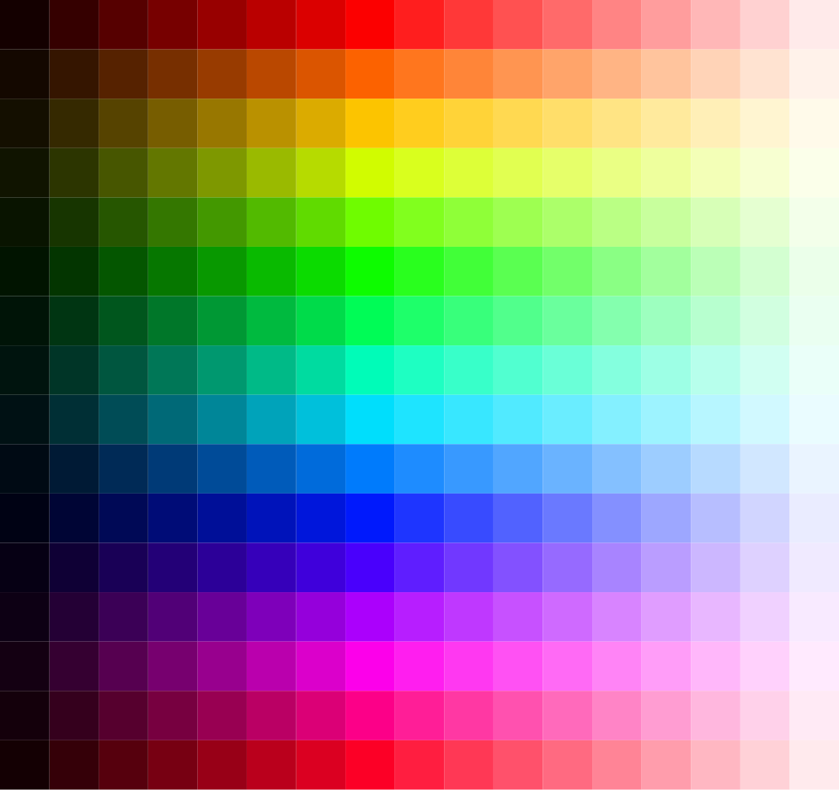 16 бит цветов. 4 Битные цвета. Colour (kleur, couleur, Farbe). Hue PNG.