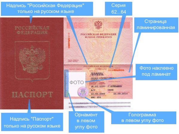 Образец заграничного паспорта старого образца