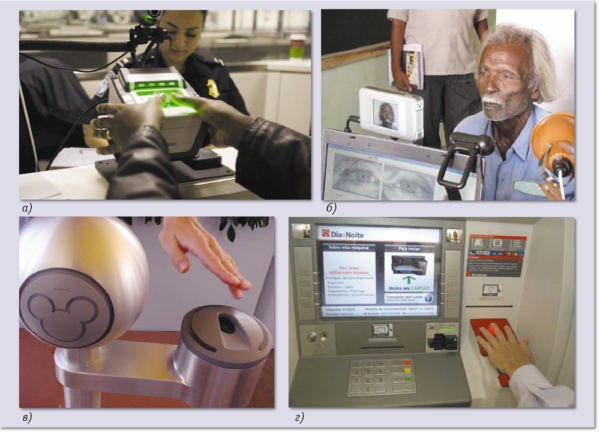 Примеры систем биометрической аутентификации, применяемых в правительственных и коммерческих организациях