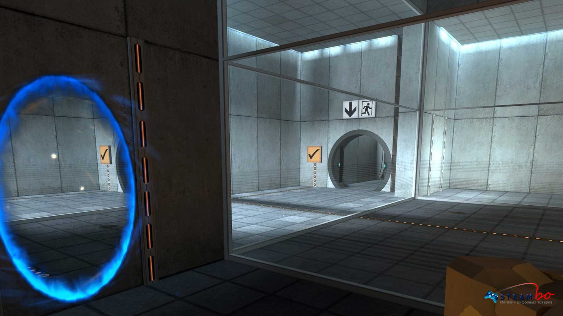 Game portal купить. Portal 1 игра. Портал в 2007. Зеркала Portal игра. Телепорт для игры.