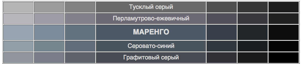 Серый добавить. Цвет маренго. Серый маренго цвет. Маренго оттенок цвета. Цветовая палитра маренго.